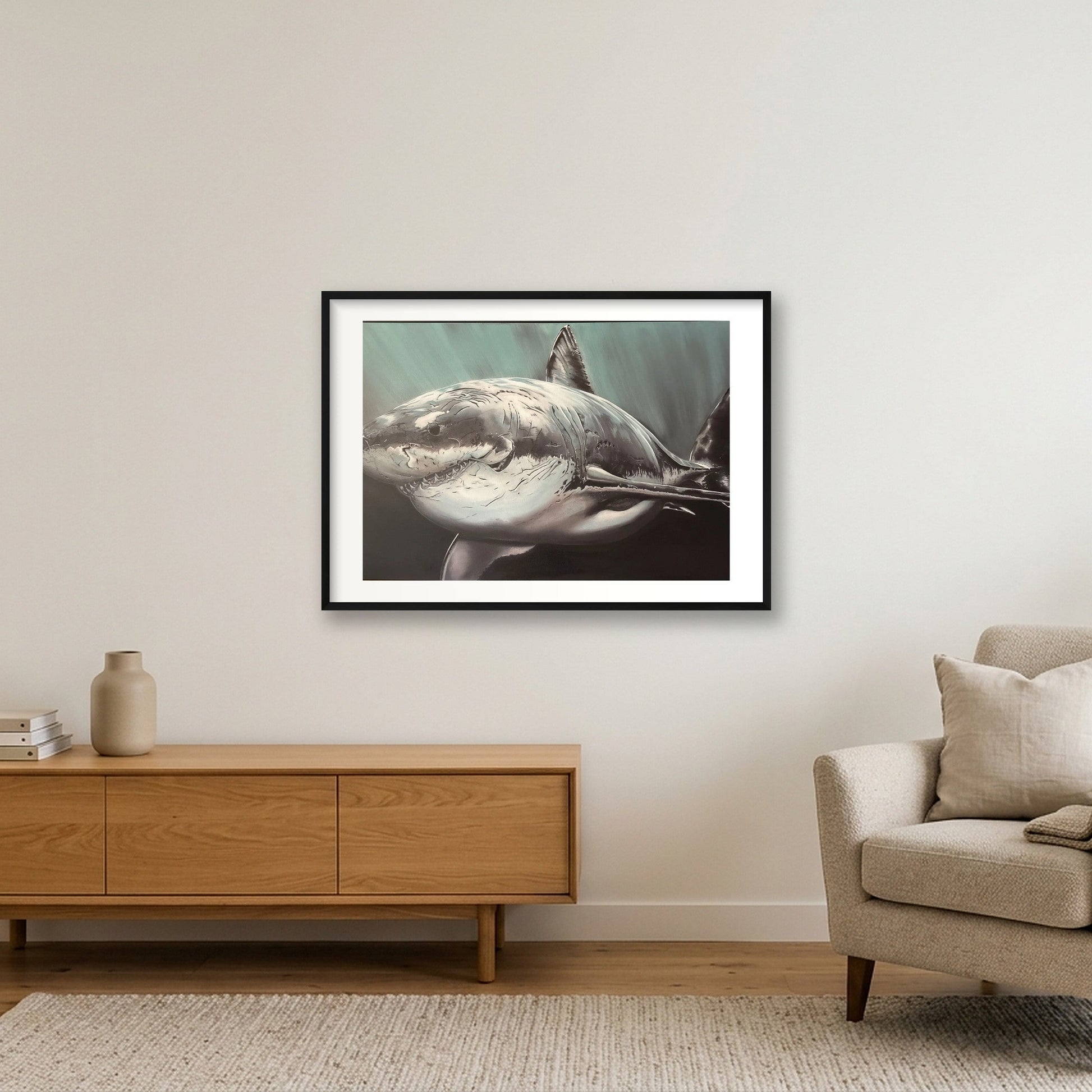 Battle Scars — 100×70cm, 39×28" Black Frame
